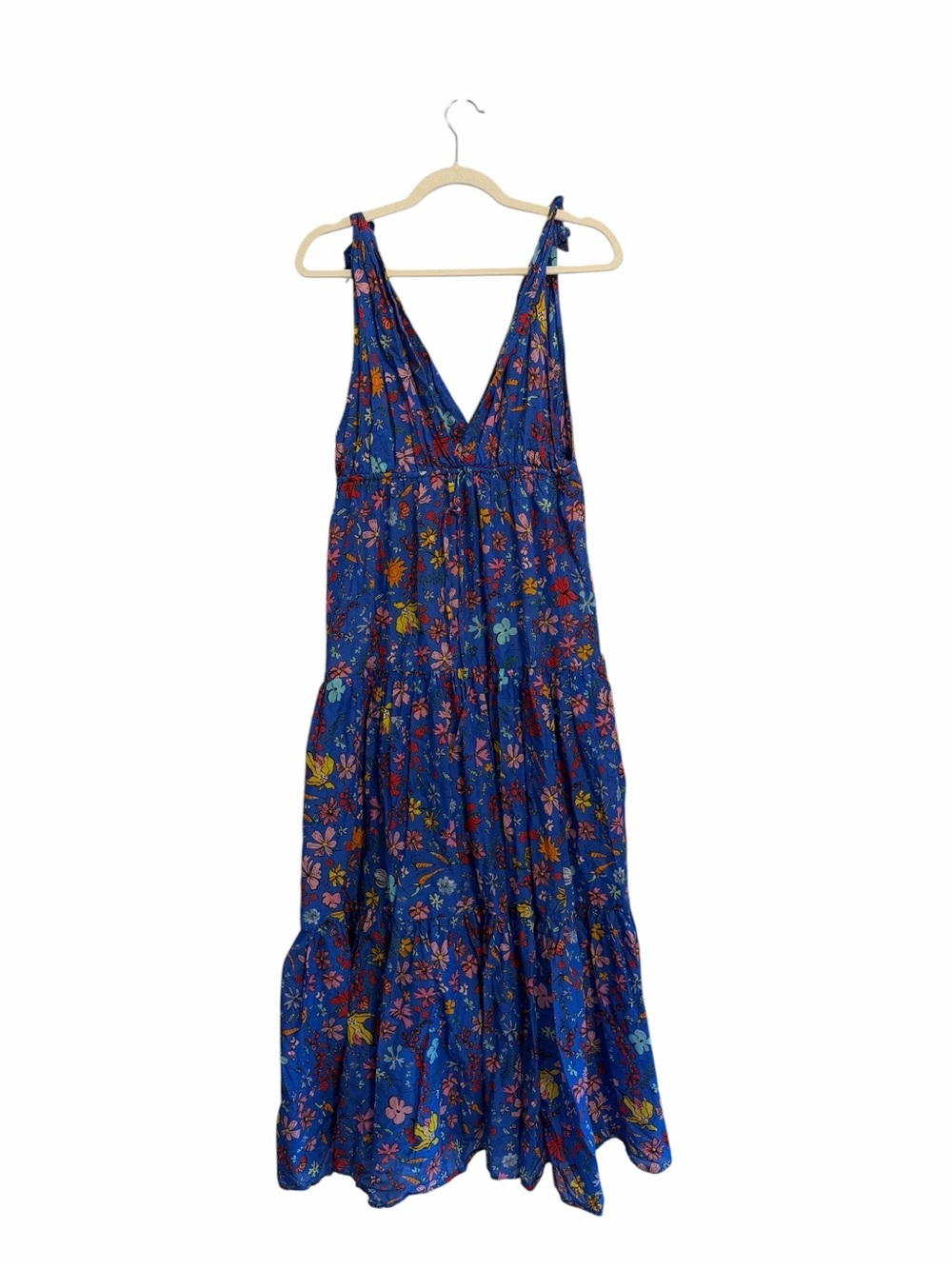 Dauphinette X J.Crew Tie Shoulder Maxi Dress Size S - Picture 3 of 5